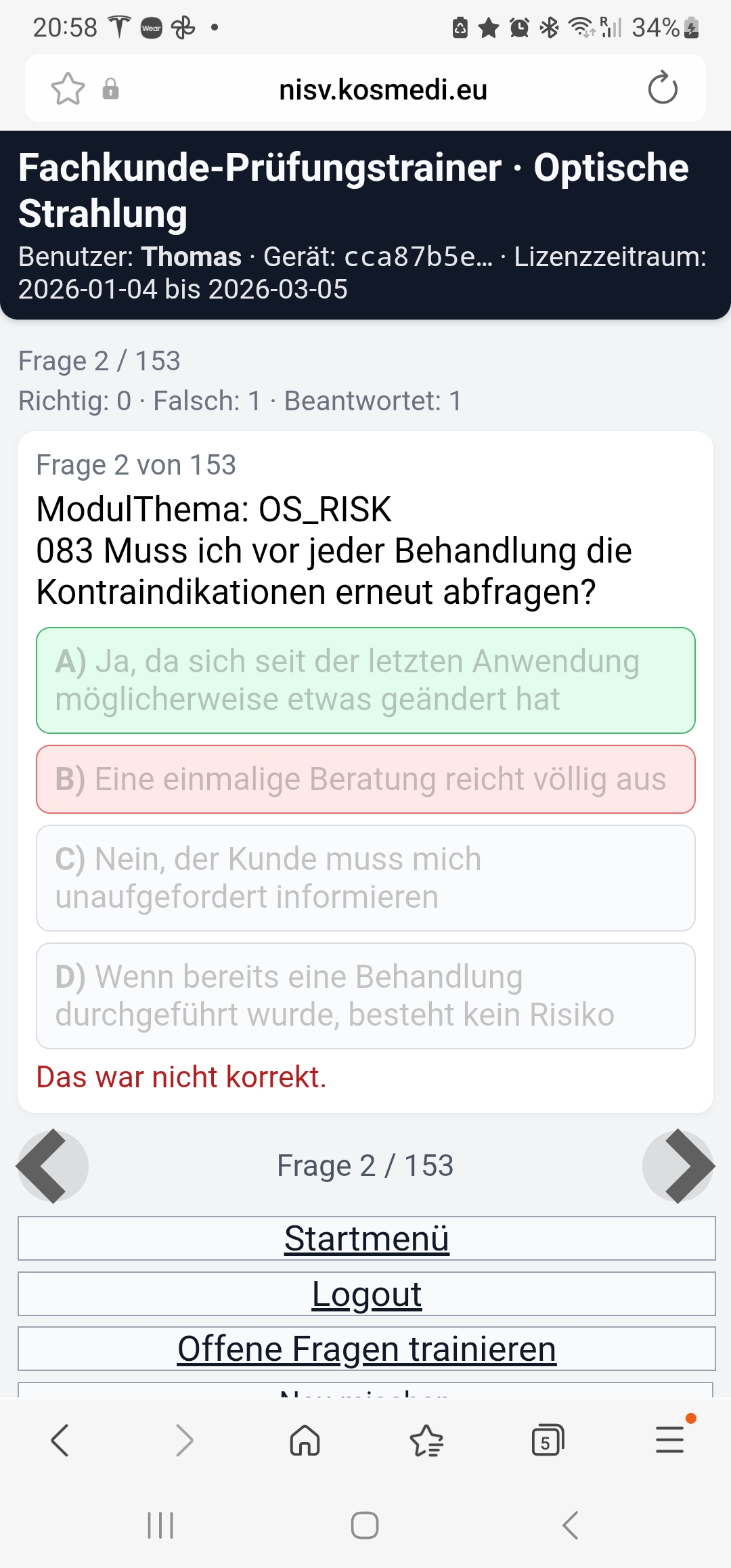 Multiple-Choice-Training – Fachkunde-Prüfungstrainer